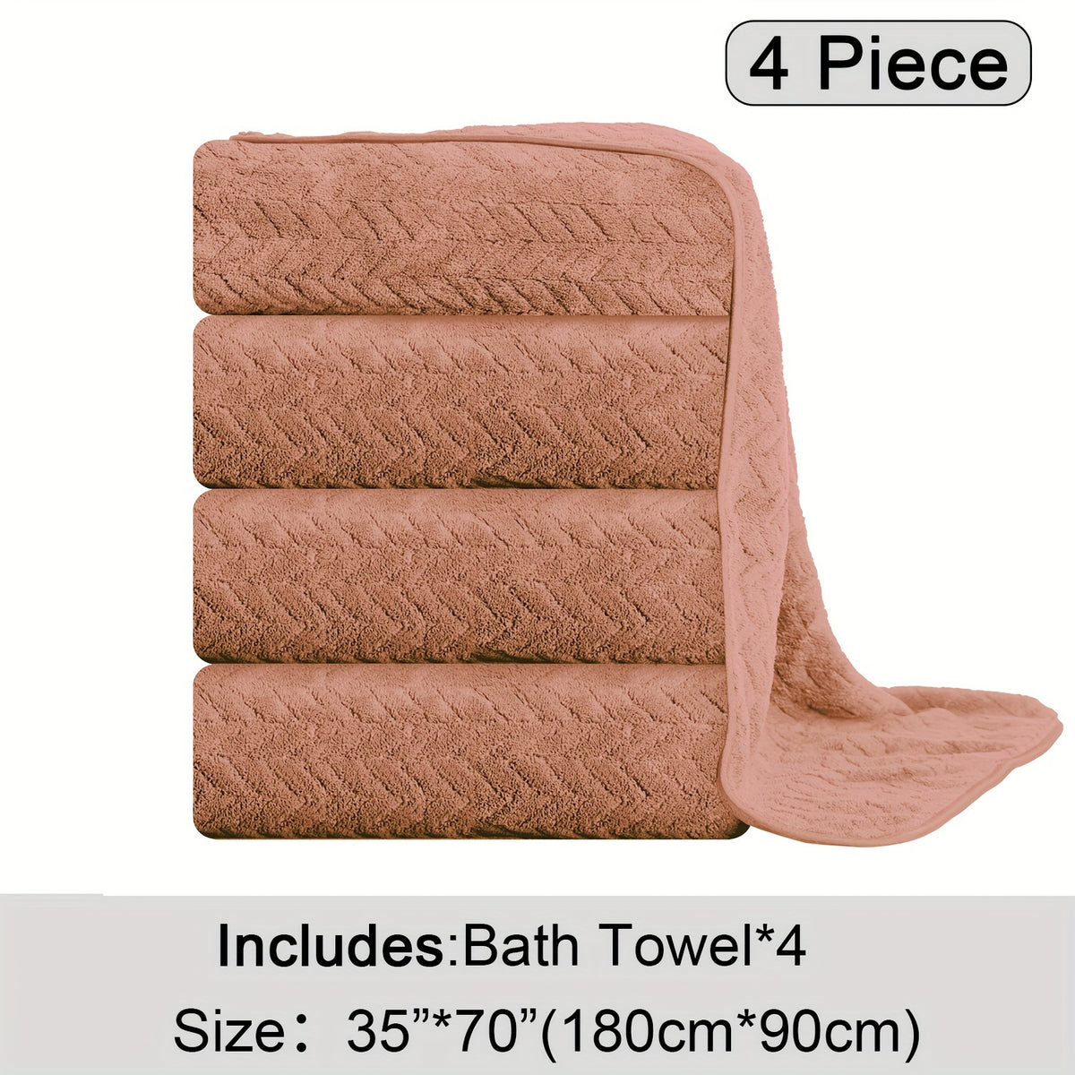 Oversized Bath Towel Set Microfiber XL – Super Absorbent Quick Dry Extra Large Bath Sheets for Family & Hotel, Soft Plush Shower Towels, 4-Piece & 8-Piece Sets, Multiple Colors & Patterns