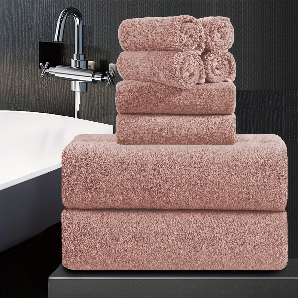 750GSM Extra Large Bath Towels Set 8-Pack 35x70 Inch – Oversized Luxury Bath Sheets Ultra-Soft Thick Highly Absorbent Fast Dry Towels for Bathroom Gym Spa Daily Use