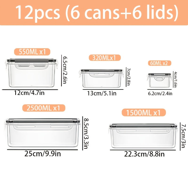 Food Storage Containers with Lids Airtight – Plastic Meal Prep Container Set for Kitchen Pantry Organization, Lunch, Picnic & Travel, BPA-Free, Comes with Labels & Marker (12/24/48 Pcs)