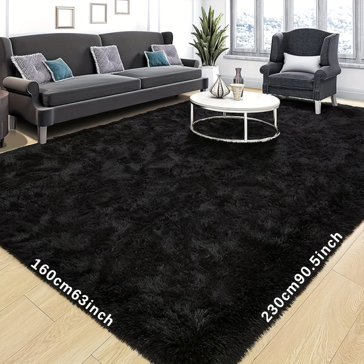 Ultra Soft Plush Tie Dye Area Rug for Living Room & Bedroom – Thick Fluffy Non-Slip Floor Mat, Easy Care, Perfect for Sofa, Coffee Table & Home Decor