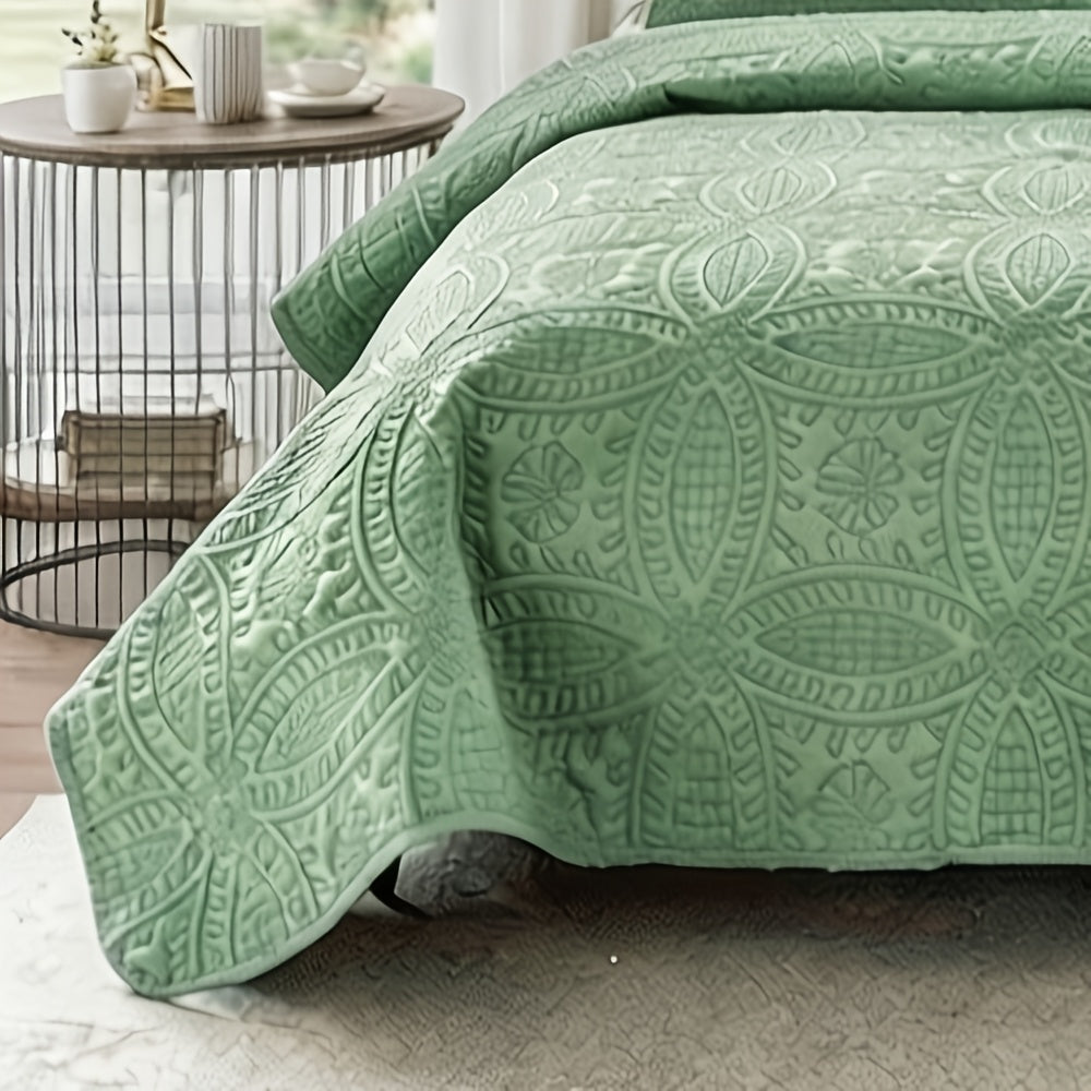 Lightweight Bedspread Coverlet All Season - Soft Breathable Quilted Coin Pattern Blanket for Bed, Non-Slip Reversible Bed Cover for Bedroom, Dorm & Guest Room - Twin Full Queen King, 6 Colors