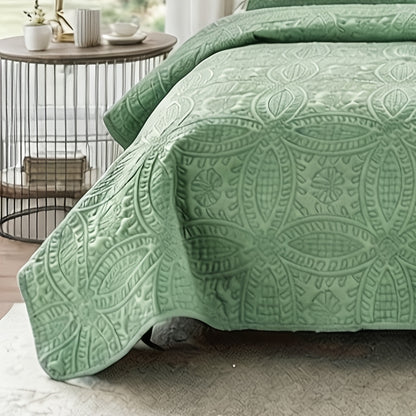 Lightweight Bedspread Coverlet All Season - Soft Breathable Quilted Coin Pattern Blanket for Bed, Non-Slip Reversible Bed Cover for Bedroom, Dorm & Guest Room - Twin Full Queen King, 6 Colors