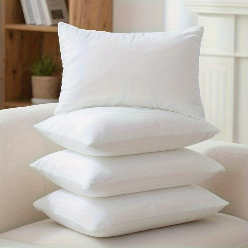 Fluffy Square Pillow Inserts with Zipper Closure – 4 Pack Plump Cushion Stuffer Inserts for Sofa, Bed & Patio | 6 Sizes | Machine Washable | 100% Polyester Fill