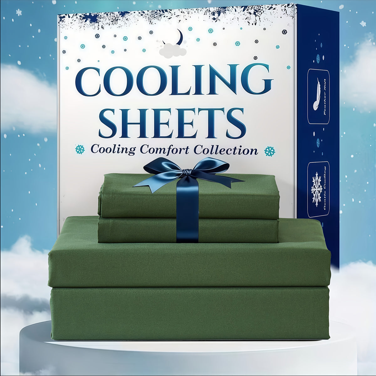 Cooling Bed Sheet Set 3 or 4 Piece Deep Pocket Fitted Sheet Flat Sheet Pillowcase Hotel Luxury Soft Wrinkle Free Twin Full Queen King Size 22 Colors