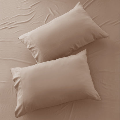 Soft Microfiber Bed Sheet Set 4-Piece 1800 Series 16 Inch Deep Pocket Hotel Luxury Cooling Sheets with Embroidered Pillowcases, Fade & Shrink Resistant, Twin to Cal King, 20 Colors