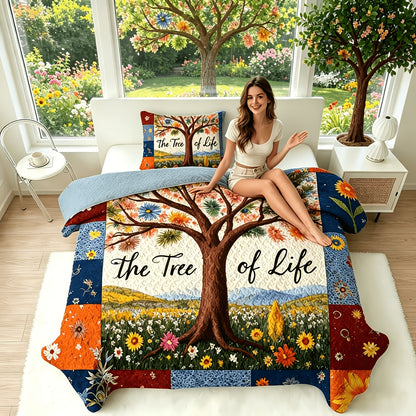 Floral Quilt Set 2 3 Piece Twin Full Queen King Lightweight Patchwork Coverlet Bedding Set Soft Cozy Boho Comforter with Pillow Shams Green Blue Pink Plaid Spring Summer Year Round