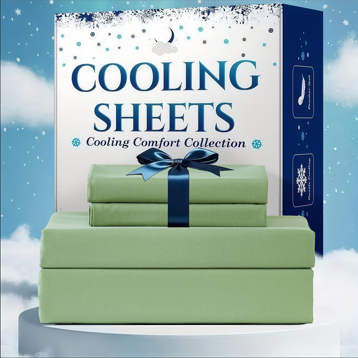 Cooling Bed Sheet Set 3 or 4 Piece Deep Pocket Fitted Sheet Flat Sheet Pillowcase Hotel Luxury Soft Wrinkle Free Twin Full Queen King Size 22 Colors