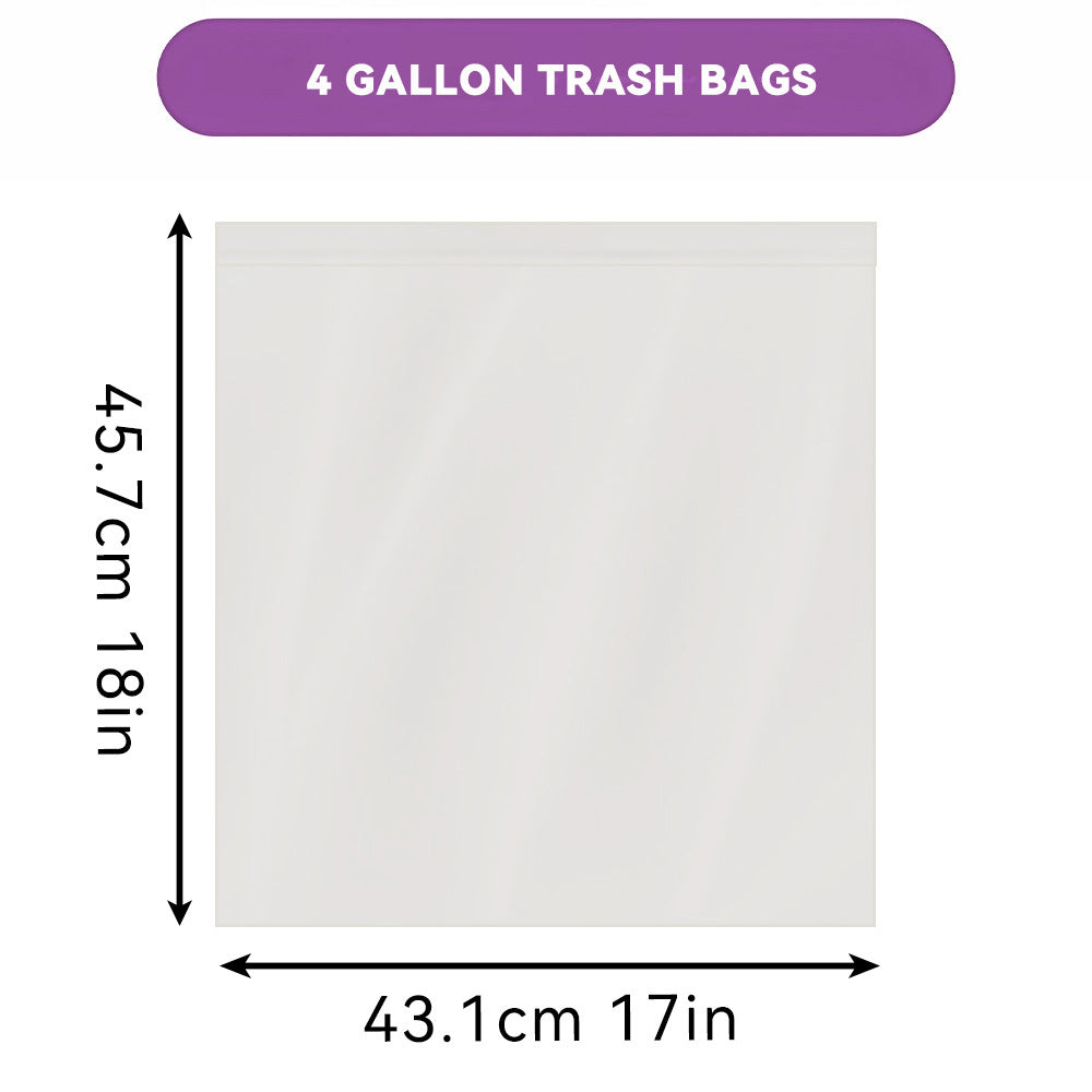 Heavy Duty Trash Bags Bulk Pack - 13 Gallon 8 Gallon 4 Gallon Expandable Garbage Bags, Super Strong Leak-Resistant Odor-Proof Disposable Waste Bags for Kitchen Bedroom Living Room Outdoor