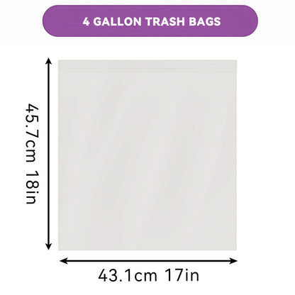 Heavy Duty Trash Bags Bulk Pack - 13 Gallon 8 Gallon 4 Gallon Expandable Garbage Bags, Super Strong Leak-Resistant Odor-Proof Disposable Waste Bags for Kitchen Bedroom Living Room Outdoor