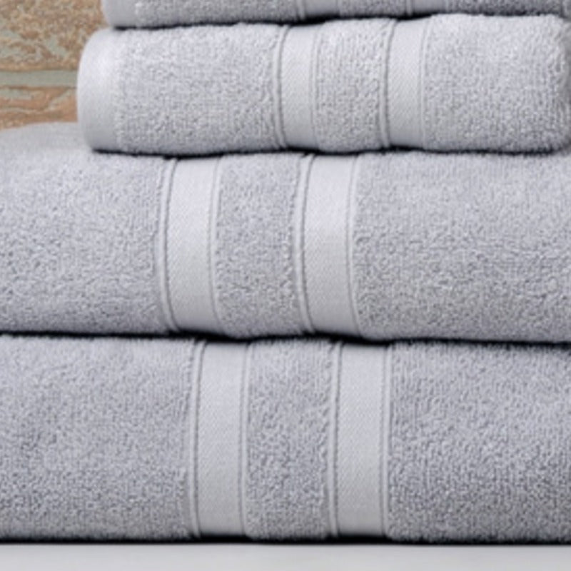 Egyptian Cotton Towel Set 6 Piece – 650 GSM Luxury Bath Towels with Zero Twist Loops, Ultra Soft & Highly Absorbent, Includes 2 Bath Towels, 2 Hand Towels & 2 Washcloths for Bathroom Spa Experience
