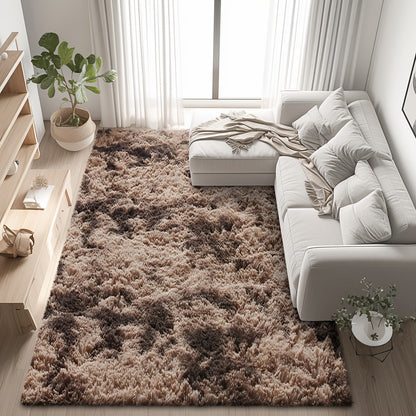 Shaggy Area Rug for Living Room – Ultra-Soft Fluffy Bedroom Carpet, Thick Plush Floor Mat for Home Decor, 5x7 6x9 8x10 9x12 Ft, Tie-Dye & Solid Colors