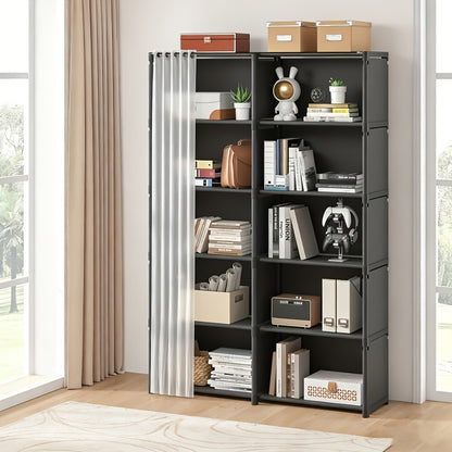 6-Tier Multi-Purpose Storage Rack 15.75 Inch Dust-Proof Shelving Unit Easy Assembly Organizer for Clothes, Books & Miscellaneous – Utility Shelf for Office, Bedroom, Living Room, Classroom & Dorm