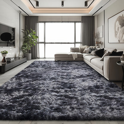 Shaggy Area Rug for Living Room – Ultra-Soft Fluffy Bedroom Carpet, Thick Plush Floor Mat for Home Decor, 5x7 6x9 8x10 9x12 Ft, Tie-Dye & Solid Colors