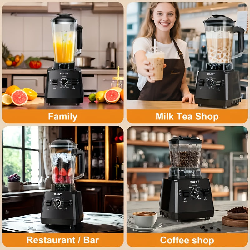 Countertop Blender 2400W 68oz Professional Food Processor, 25000RPM Powerful Smoothie Blender for Kitchen with 2 Containers, Ice Crushing Milkshake Juice Sorbet Grinder Combo in 7 Colors