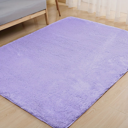 Plush Area Rug Solid Color Tufted Soft Carpet 900GSM Machine Washable Non-Slip - Polyester Fine Hair Floor Mat for Living Room Bedroom Bedside 3x5 4x6 5x8 6x9ft Gray Cream Khaki Wine Purple Rose