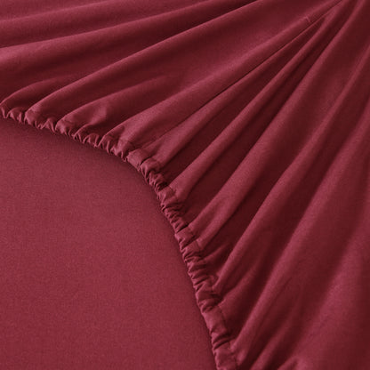Microfiber Bed Sheets Set 6 Piece Hotel Grade 18" Deep Pocket, Breathable Soft Bedding Twin Full Queen King, 100 GSM All-Season Comfort, Machine Washable Fitted Sheet Flat Sheet Pillowcases, 12 Colors