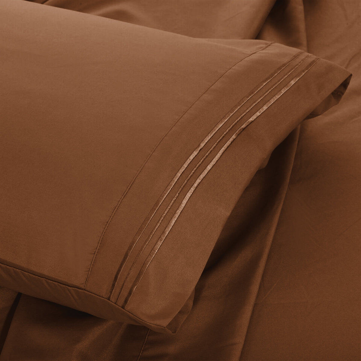 Soft Microfiber Bed Sheet Set 4-Piece 1800 Series 16 Inch Deep Pocket Hotel Luxury Cooling Sheets with Embroidered Pillowcases, Fade & Shrink Resistant, Twin to Cal King, 20 Colors