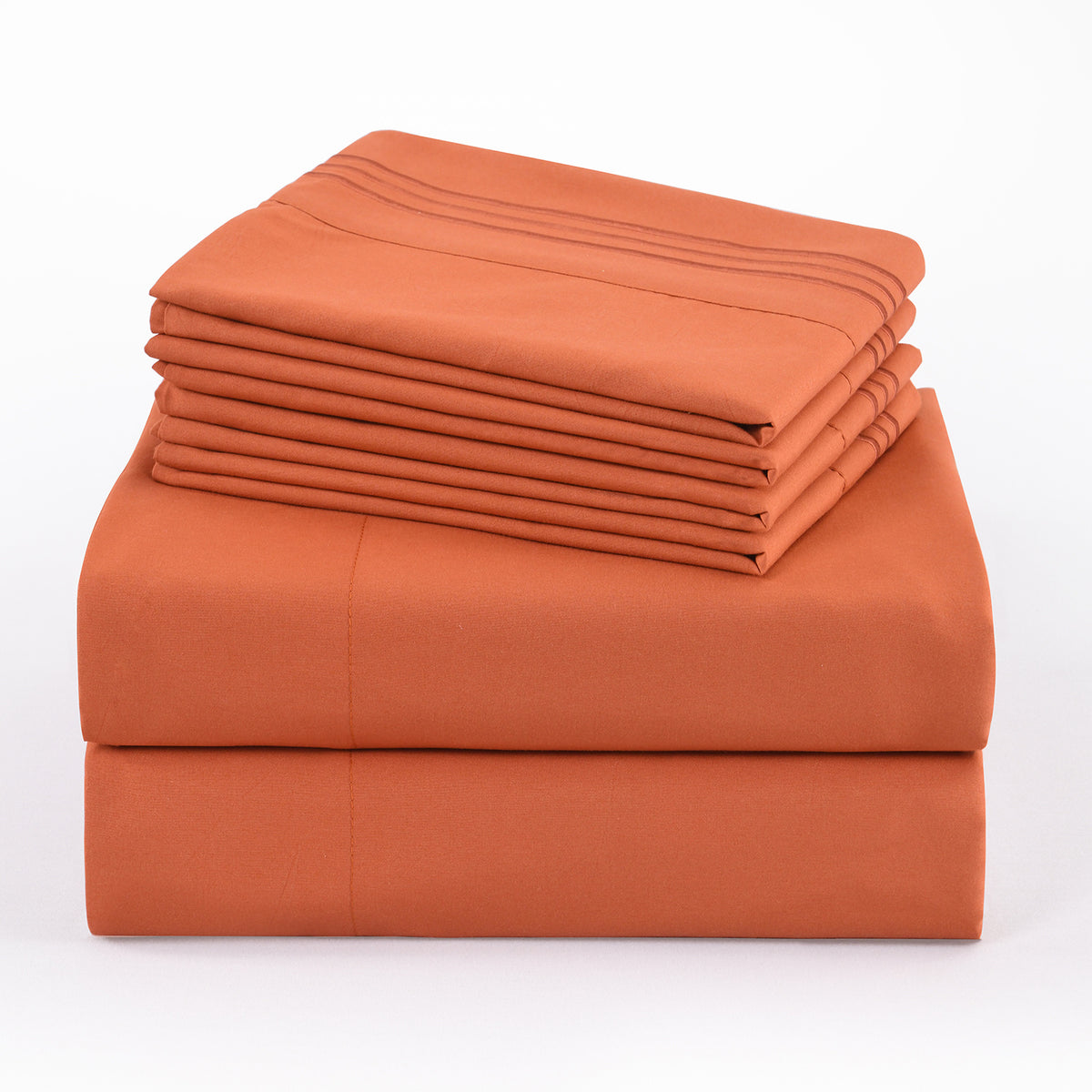 Microfiber Bed Sheets Set 6 Piece Hotel Grade 18" Deep Pocket, Breathable Soft Bedding Twin Full Queen King, 100 GSM All-Season Comfort, Machine Washable Fitted Sheet Flat Sheet Pillowcases, 12 Colors