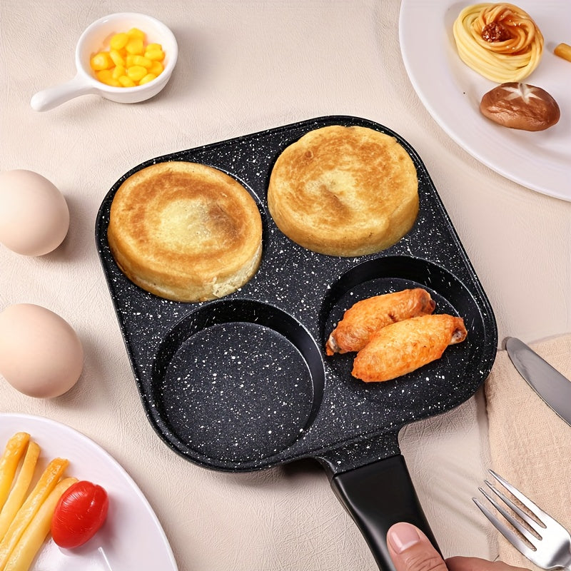 Nonstick Omelet Pan Small Frying Pan - Aluminum Egg Skillet with Heat-Resistant Wooden Handle, Easy Food Release Breakfast Pan for Eggs, Omelettes, Burgers & Pancakes, Easy to Clean Kitchen Cookware