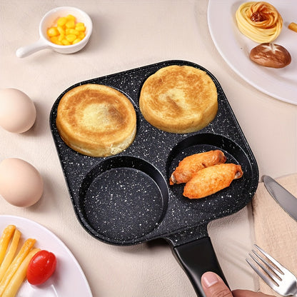 Nonstick Omelet Pan Small Frying Pan - Aluminum Egg Skillet with Heat-Resistant Wooden Handle, Easy Food Release Breakfast Pan for Eggs, Omelettes, Burgers & Pancakes, Easy to Clean Kitchen Cookware