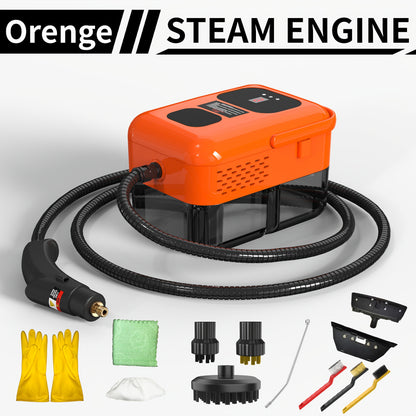 Handheld Steam Cleaner 2500W High Pressure, Portable Steam Cleaner for Home Use, Kitchen Degreaser, Sofa Upholstery, Car Interior, Tile Grout, Bathroom & Appliance Deep Cleaning