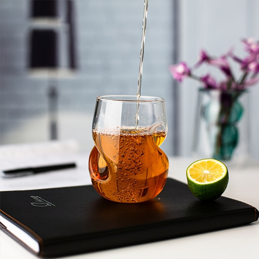 Japanese Twist Cocktail Glasses 400ml – Creative Spiral Whiskey Tumbler Set for Home Bar, Water, Tea, Beer & Cocktails – 2, 4 or 6 Pack Gift Set