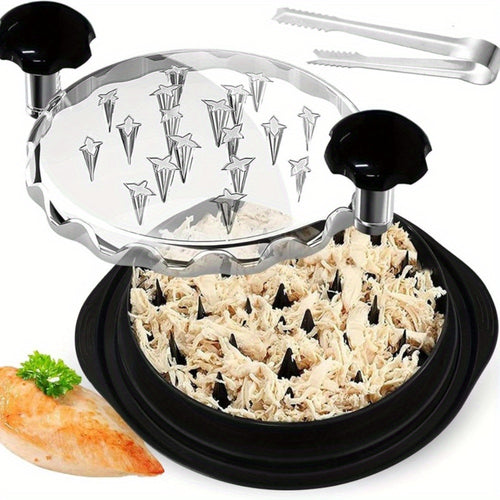 Meat Shredder Claws Manual Pulled Pork Tool with Transparent Safety Cover & Ergonomic Dual Handles for BBQ Chicken Beef Pork – BPA-Free Easy Clean Kitchen Gadget