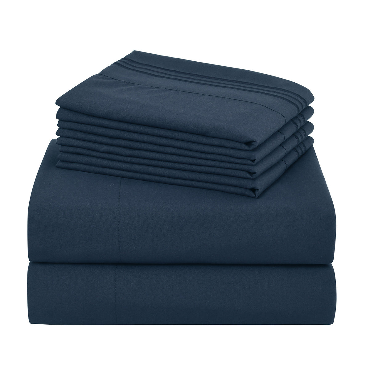 Microfiber Bed Sheets Set 6 Piece Hotel Grade 18" Deep Pocket, Breathable Soft Bedding Twin Full Queen King, 100 GSM All-Season Comfort, Machine Washable Fitted Sheet Flat Sheet Pillowcases, 12 Colors