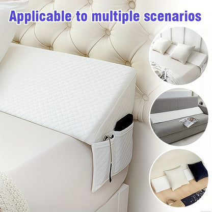 Bed Gap Filler Mattress Wedge Pillow for Headboard - Close 0-7" Gap Between Mattress and Wall, Bed Wedge Backrest Support Pillow Twin Full Queen King 8 Colors