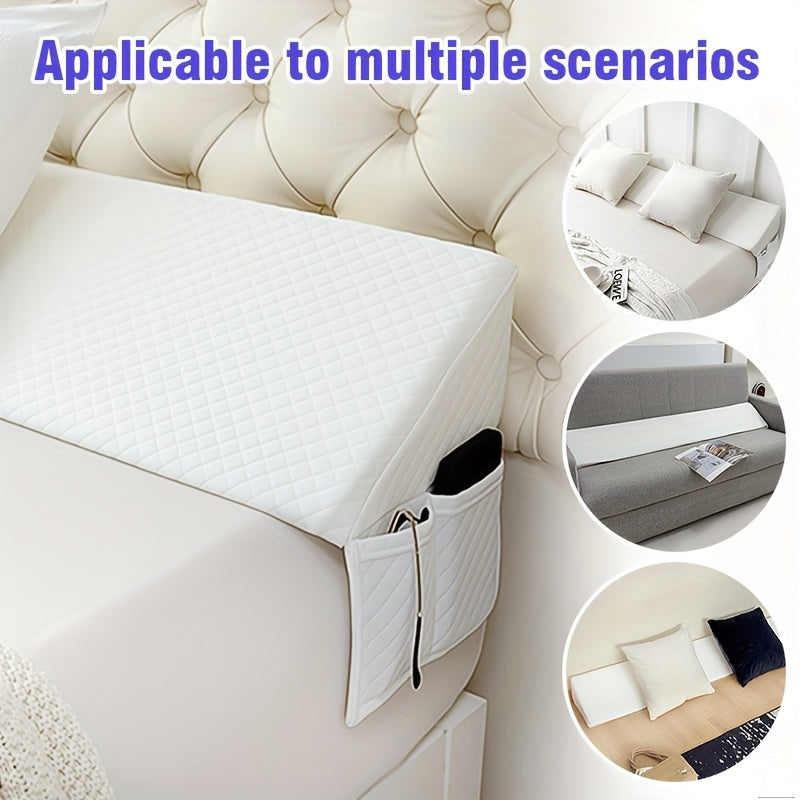 Bed Gap Filler Mattress Wedge Pillow for Headboard - Close 0-7" Gap Between Mattress and Wall, Bed Wedge Backrest Support Pillow Twin Full Queen King 8 Colors