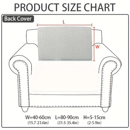 Stretch Jacquard Sofa Cover Non-Slip Elastic Furniture Protector for 1 2 3 4 Seater & L-Shaped Sectional Sofa – Wear-Resistant Polyester Slipcover, Machine Washable, Living Room Bedroom, 5 Colors