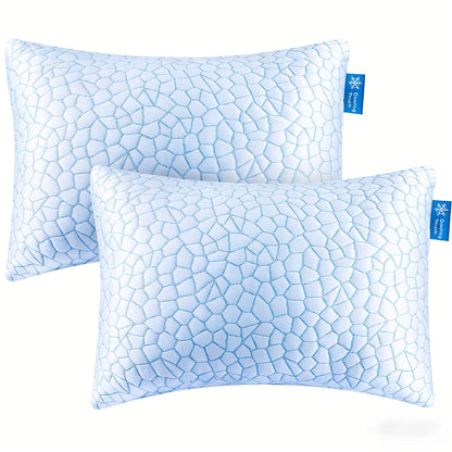 Gusseted Down Alternative Bed Pillows 2 or 4 Pack Standard Queen King Size Supportive Breathable Hotel Luxury Sleep Pillow for Side Stomach Back Sleepers Multiple Colors