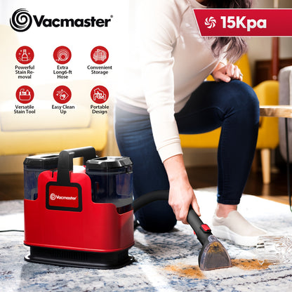 Portable Spot Cleaner 400 Series Carpet & Upholstery Machine – 15KPa Powerful Suction, Corded, Pet Hair Removal for Area Rugs, Couches & Hard Floors