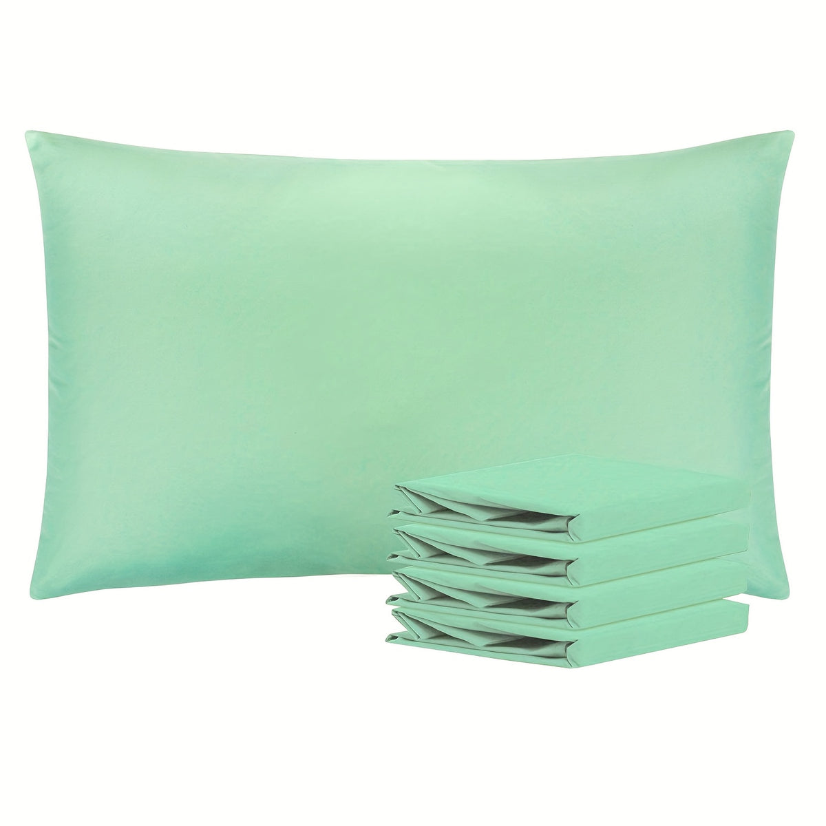 Pillowcases 4 Pack Queen Size Brushed Microfiber – Envelope Closure Soft Wrinkle-Free Fade-Resistant Solid Color Pillow Cases, 20x30 Inch, 32 Colors