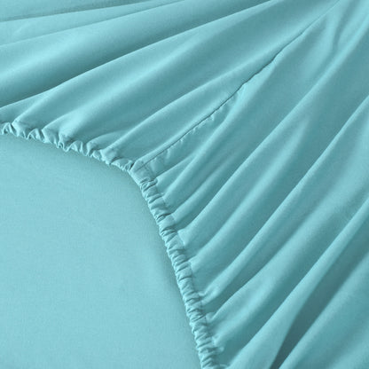 Microfiber Bed Sheets Set 6 Piece Hotel Grade 18" Deep Pocket, Breathable Soft Bedding Twin Full Queen King, 100 GSM All-Season Comfort, Machine Washable Fitted Sheet Flat Sheet Pillowcases, 12 Colors