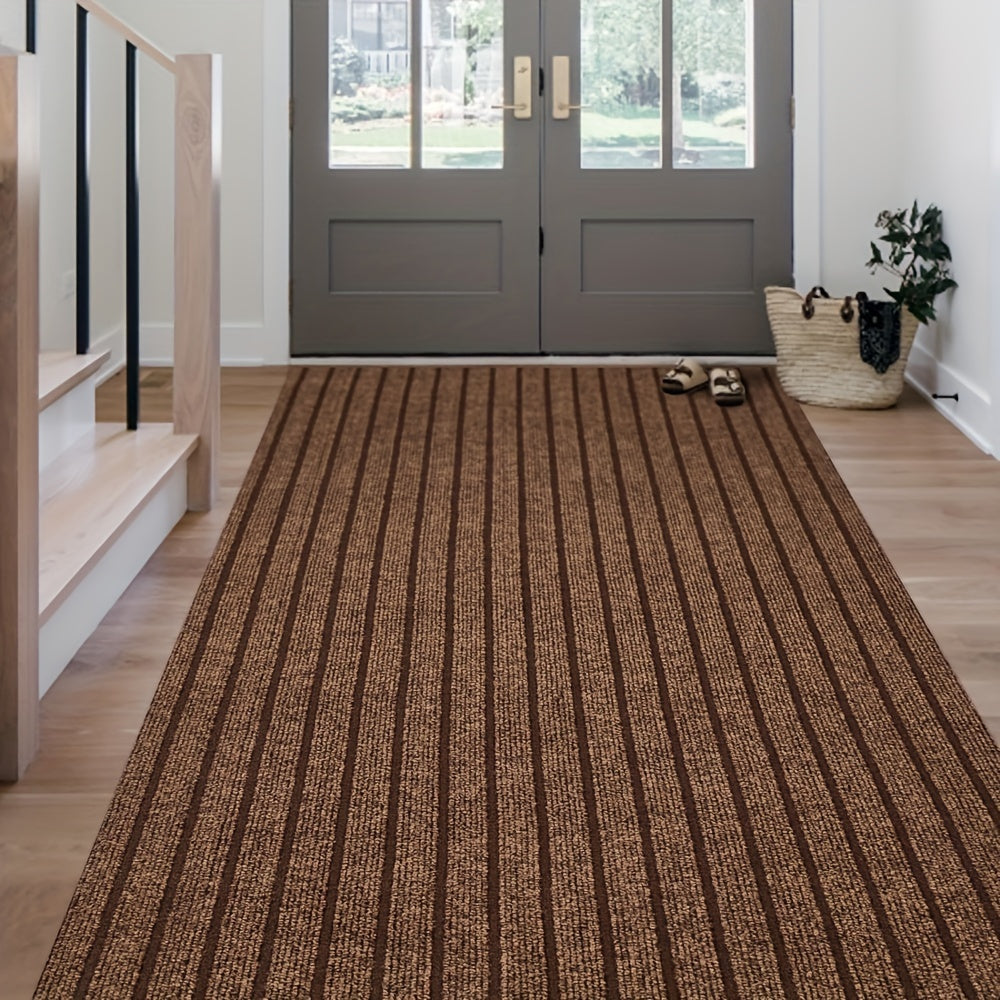 Runner Rug Non-Slip Kitchen Mat with Rubber Backing 1800G Heavy Duty Washable Indoor Outdoor Area Rug for Kitchen Entryway Hallway Laundry Room Balcony – Deep Grey Black Red Katose 2x5 2x8 2x16 Ft