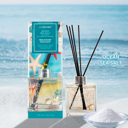 Reed Diffuser Set 4oz - Home Fragrance Aromatherapy Sticks for Bedroom Living Room Bathroom Office, Long Lasting Scent, Air Freshener Decor Gift
