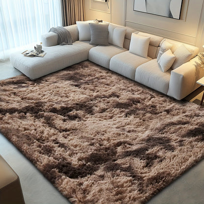 Shaggy Area Rug for Living Room – Ultra-Soft Fluffy Bedroom Carpet, Thick Plush Floor Mat for Home Decor, 5x7 6x9 8x10 9x12 Ft, Tie-Dye & Solid Colors