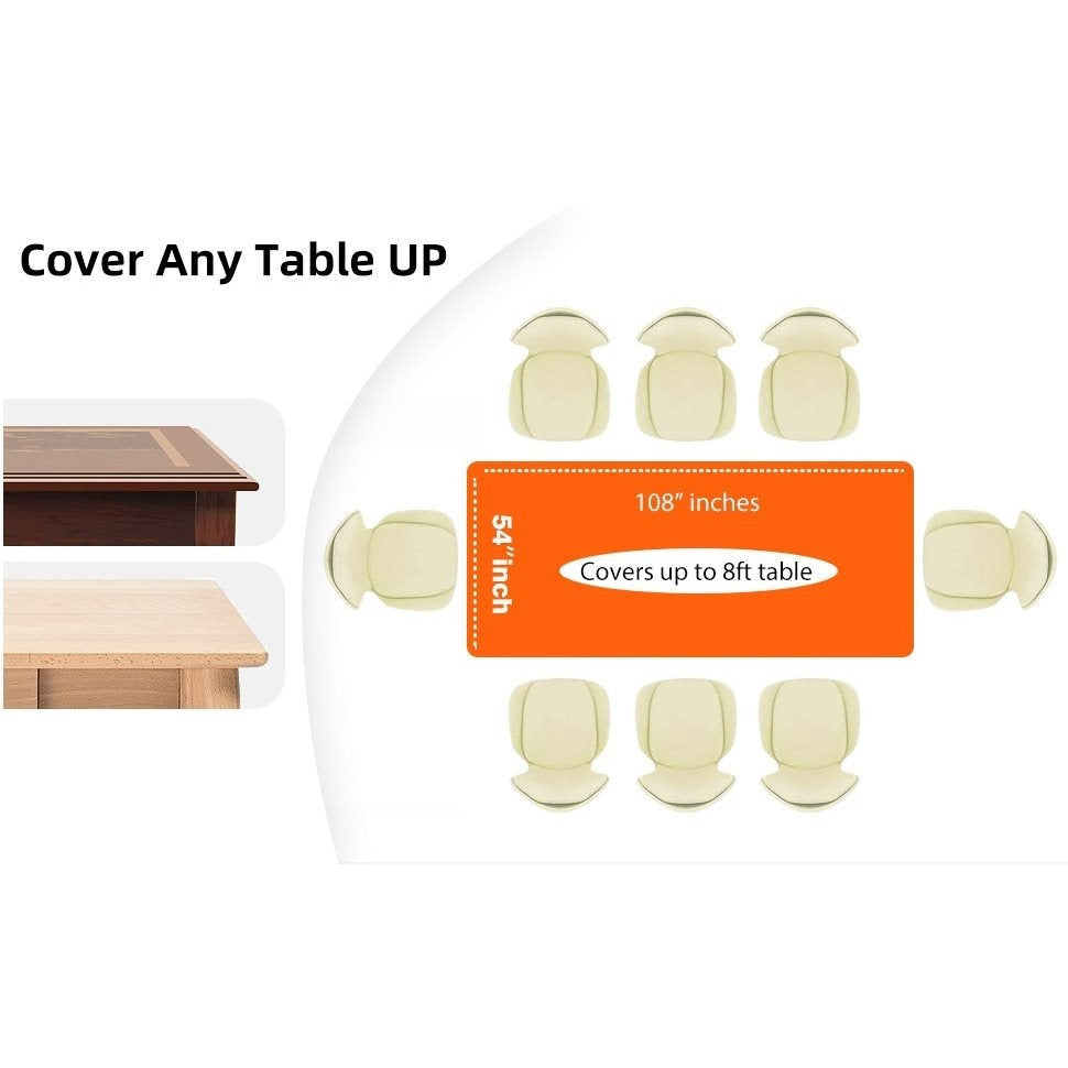 Disposable Plastic Tablecloth 12-Pack – Heavy Duty Table Cover for Parties, 84" Round & 54"x108" Rectangle, 22 Colors for Kitchen Dining Outdoor Events