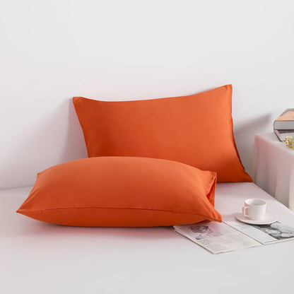 Pillowcases 4 Pack Queen Size Brushed Microfiber – Envelope Closure Soft Wrinkle-Free Fade-Resistant Solid Color Pillow Cases, 20x30 Inch, 32 Colors