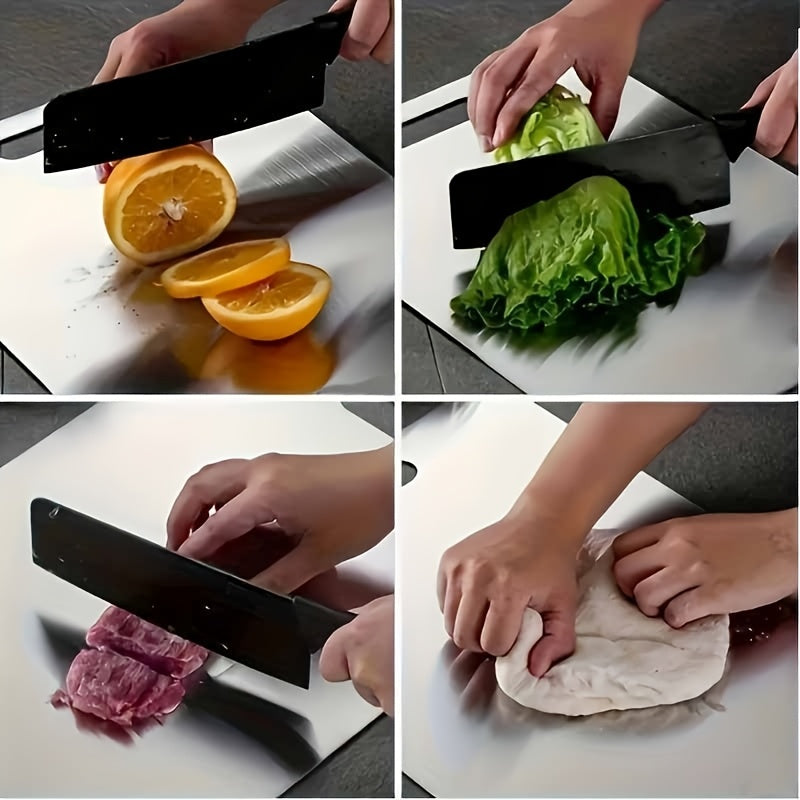 Stainless Steel Kitchen Tray Set 3 Pack – Multi-Size Food Contact Safe Slicing Plates for Fruits, Vegetables, Meat & Bread, Durable & Easy to Clean for Home Kitchen and Restaurant Use