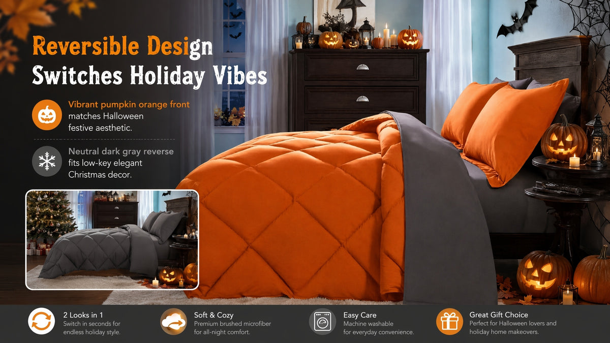 7-Piece Comforter Set Bed in a Bag - Soft Microfiber Down Alternative Comforter with Sheets Pillow Shams All Season Bedding Set Full Queen King, Multiple Colors