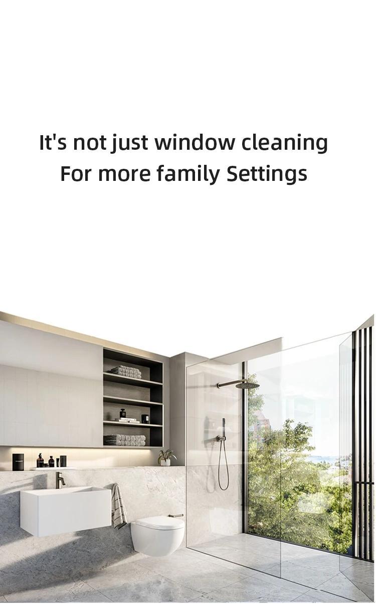 Window Cleaning Kit 3-in-1 Spray Bottle Scrubber & Squeegee with Metal Pole for High Windows, Shower Doors, Glass & Car Windshields – All-in-One Home Glass Cleaner Tool