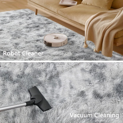 Fluffy Faux Fur Area Rug Super Soft Plush 8x10ft for Living Room Bedroom – Thickened Shaggy Rug 96x120 Inch, Ultra Soft Non-Shed Faux Fur Carpet for Bedroom Living Room Home Decor
