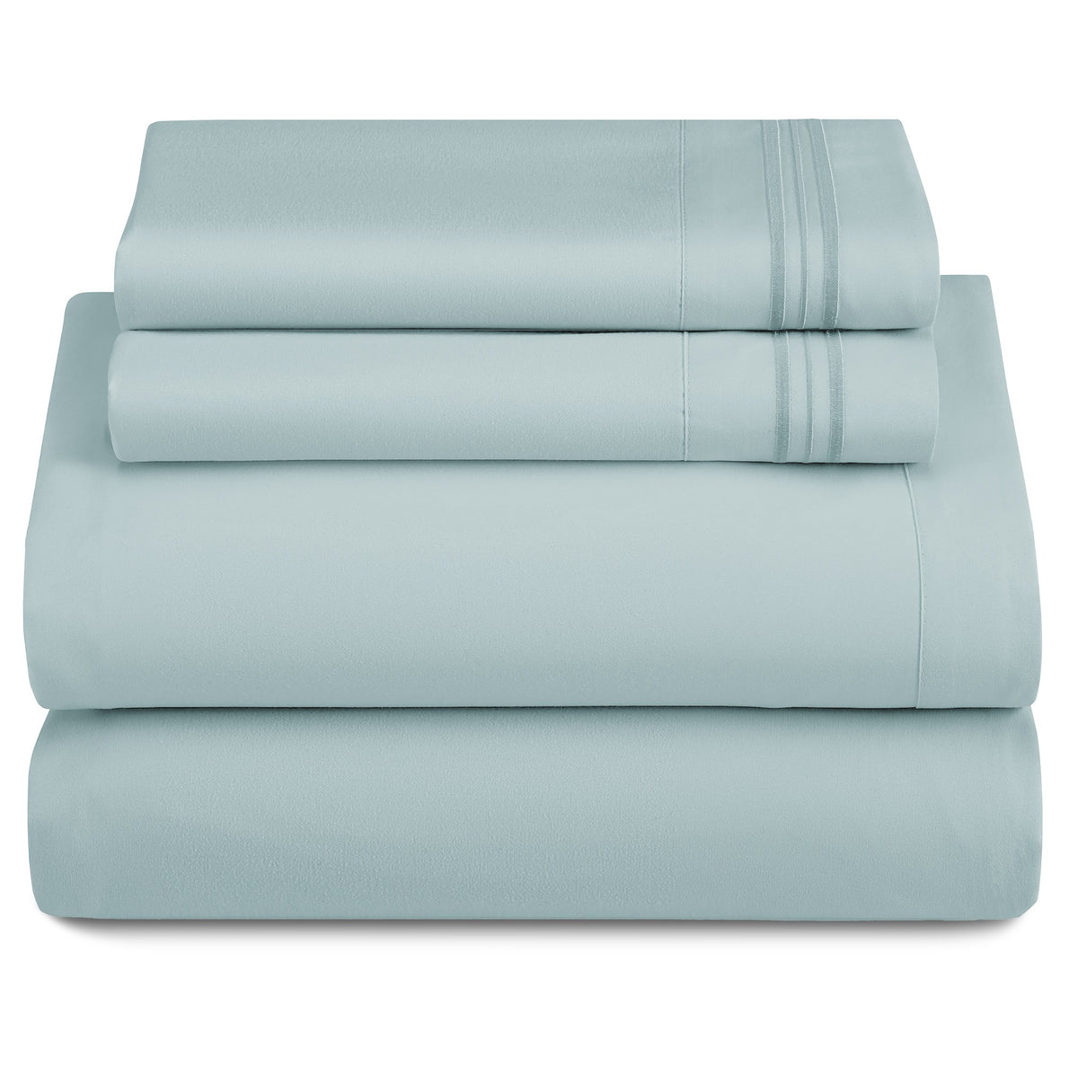 Soft Microfiber Bed Sheet Set 4-Piece 1800 Series 16 Inch Deep Pocket Hotel Luxury Cooling Sheets with Embroidered Pillowcases, Fade & Shrink Resistant, Twin to Cal King, 20 Colors