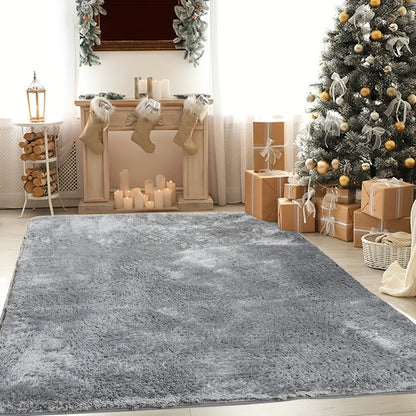 Plush Area Rug Solid Color Tufted Soft Carpet 900GSM Machine Washable Non-Slip - Polyester Fine Hair Floor Mat for Living Room Bedroom Bedside 3x5 4x6 5x8 6x9ft Gray Cream Khaki Wine Purple Rose