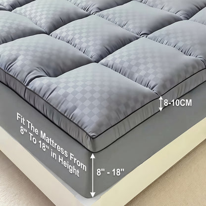 Cooling Mattress Protector Quilted Waterproof Deep Pocket Mattress Pad Cover Twin Full Queen King Cal King – Stretchy 8-21" Fitted Sheet Style