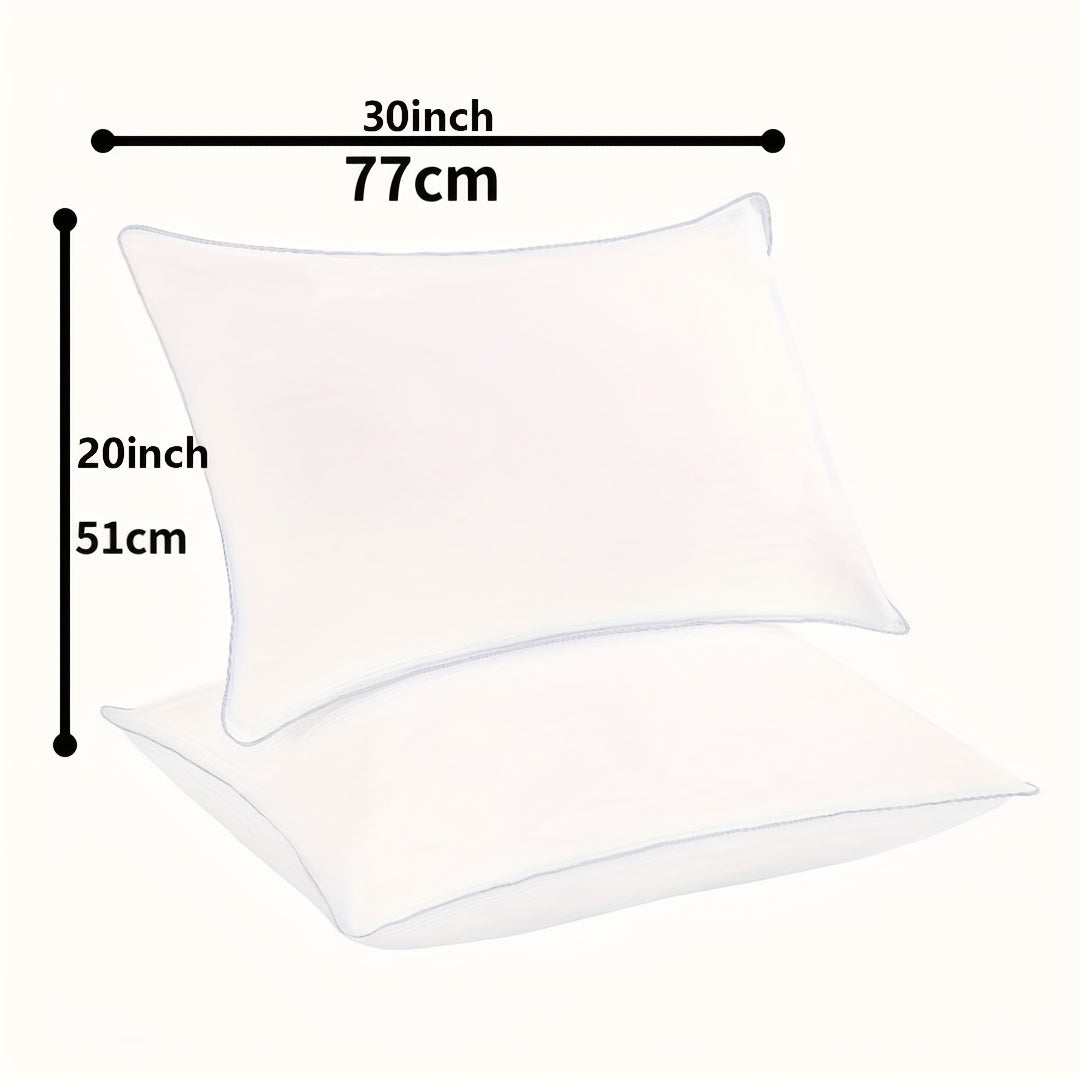 Queen Size Bed Pillows for Sleeping Set of 2 or 4 – Cooling Hotel Quality Down Alternative Pillow 20x30in, Soft Neck Relief Support for Back Stomach Side Sleepers, Breathable & Hypoallergenic