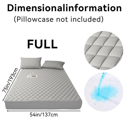 Waterproof Mattress Protector with Side Storage Pocket, Diamond Quilted Deep Pocket Mattress Cover – Breathable Cooling Mattress Pad, Soft Noiseless Bed Protector for Twin Full Queen King, Multiple Colors