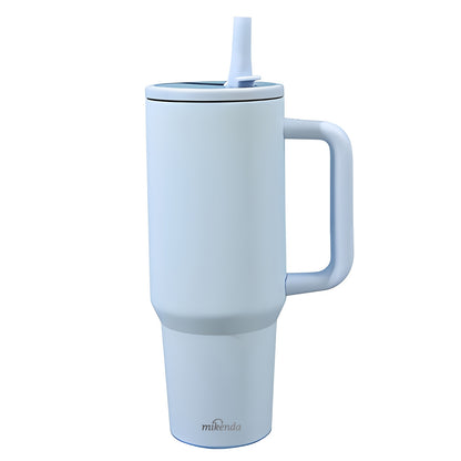 40oz Stainless Steel Insulated Tumbler with Foldable Straw & Lid – Double Wall Vacuum, Keeps Hot 12H Cold 24H, 6 Colors, Perfect for Travel, Office, Car, Gifts